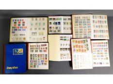 A British stamp album including some mint & eight