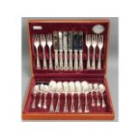 A cased Cooper of Sheffield silver plated cutlery