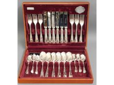 A cased Cooper of Sheffield silver plated cutlery