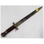 A British 1888 pattern bayonet, 16.5in long