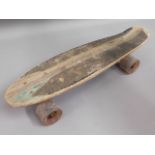A 1970's skateboard, 21.75in long