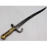 A French model 1866 Chassepot bayonet, 27.5in