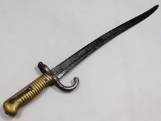 A French model 1866 Chassepot bayonet, 27.5in