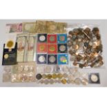 Various crowns & collectable coins including Torpo