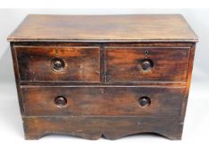 An 18th/19thC. rosewood commode with recessed hand