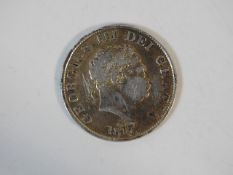 A George III 1817 silver half crown 13.82g