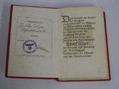 A 1939 German issued edition of Mein Kampf by Adol