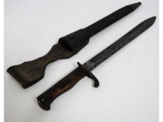 A German 1898 pattern Erfurt bayonet, 19.75in long