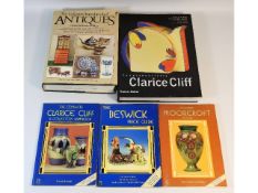 Collectors books relating to Antiques, Clarice Cli
