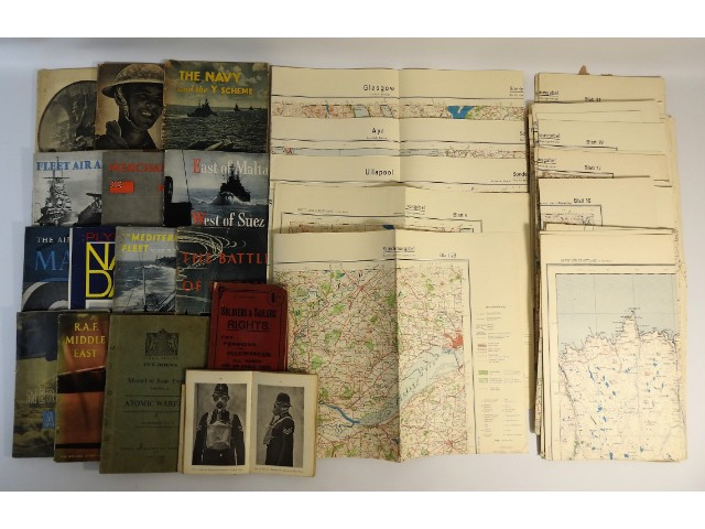A quantity of military publications including Germ