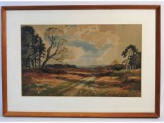 An Edwin Harris framed landscape watercolour dated