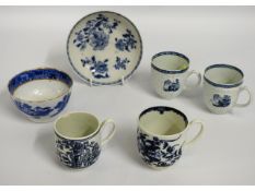 A selection of 18thC. English porcelain wares incl
