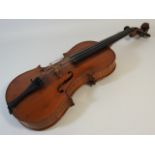 A French violin labelled Jean Baptiste Vuillaume a