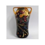 A Moorcroft pottery two handled vase by Emma Bosso