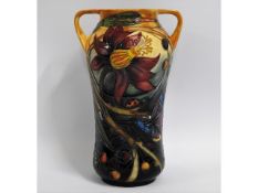 A Moorcroft pottery two handled vase by Emma Bosso