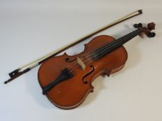 An Italian violin labelled Nicolaus Amatus Cremone