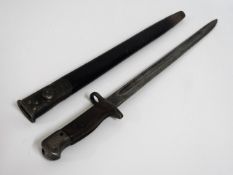 A British 1907 pattern Wilkinson bayonet, 22.75in