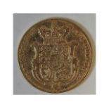 A George IV 1826 shield back sovereign, 7.85g