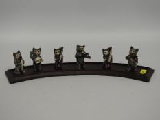 A Beswick cat band & stand