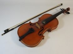 A Chinese violin with label Chow & Sons, Beijing 2