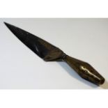 An antique Persian ceremonial dagger, 11.5in long
