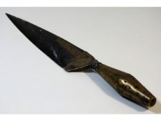 An antique Persian ceremonial dagger, 11.5in long