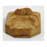 A carved oak Robert "mouseman" Thompson ashtray, 4