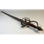 An antique Spanish sword, 40in long