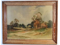 A large Edwin Harris framed landscape watercolour