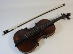 A German violin labelled Jacobus Stainer in Absam
