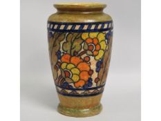 A Charlotte Rhead tube lined Crown Ducal vase, 9.8