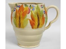 A Clarice Cliff Celtic Leaf & Berry pattern jug, 7