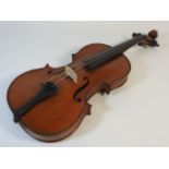 A French violin labelled Paul Beuscher, Paris - An