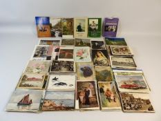 A quantity of vintage postcards, approx. 200