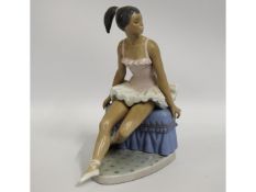 A Lladro porcelain figure of female ballet dancer,
