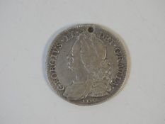 A George II LIMA silver 1746 half crown, 14.9g, dr