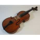A French violin labelled François Barzoni fecit an