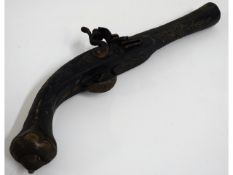 An 18th/19thC. flintlock pistol, 15.5in long