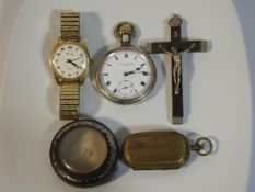 A Ham & Huddy, Liskeard, silver pocket watch twinn