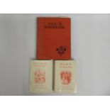 Three Alice In Wonderland books - 1955, 1959 & 196