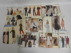 A quantity of dress maker patterns including Vogue