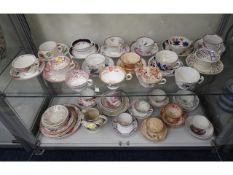 A quantity of mostly 19thC. pink lustreware cups &