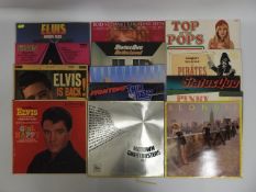 A quantity of 13 vinyl LP's including Blondie, Elv