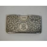 A Chester silver card case by Cornelius Desormeaux