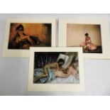 Three unframed William Russell Flint prints