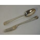 An 1880 London silver christening set by Walter &