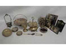 A quantity of mostly silver plated ware including