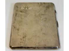 A 1943 Birmingham silver cigarette case by Frederi