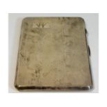 A 1943 Birmingham silver cigarette case by Frederi