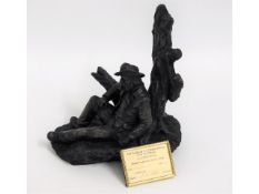 A John Letts limited edition bronze resin figure o